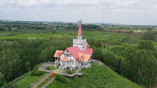 哈尔滨伏尔加庄园空中花园教堂视频的预览图