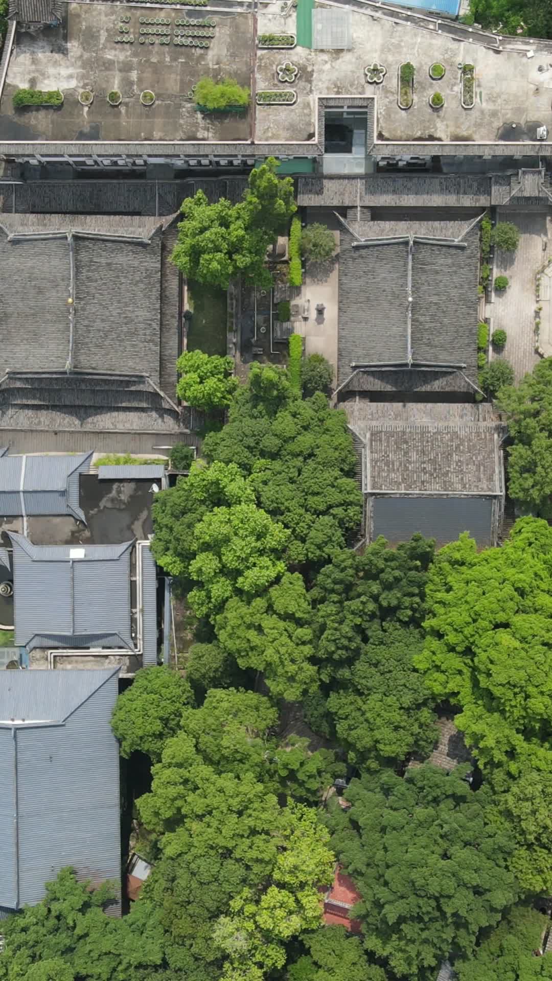 俯拍福州上下杭历史文化街区视频的预览图