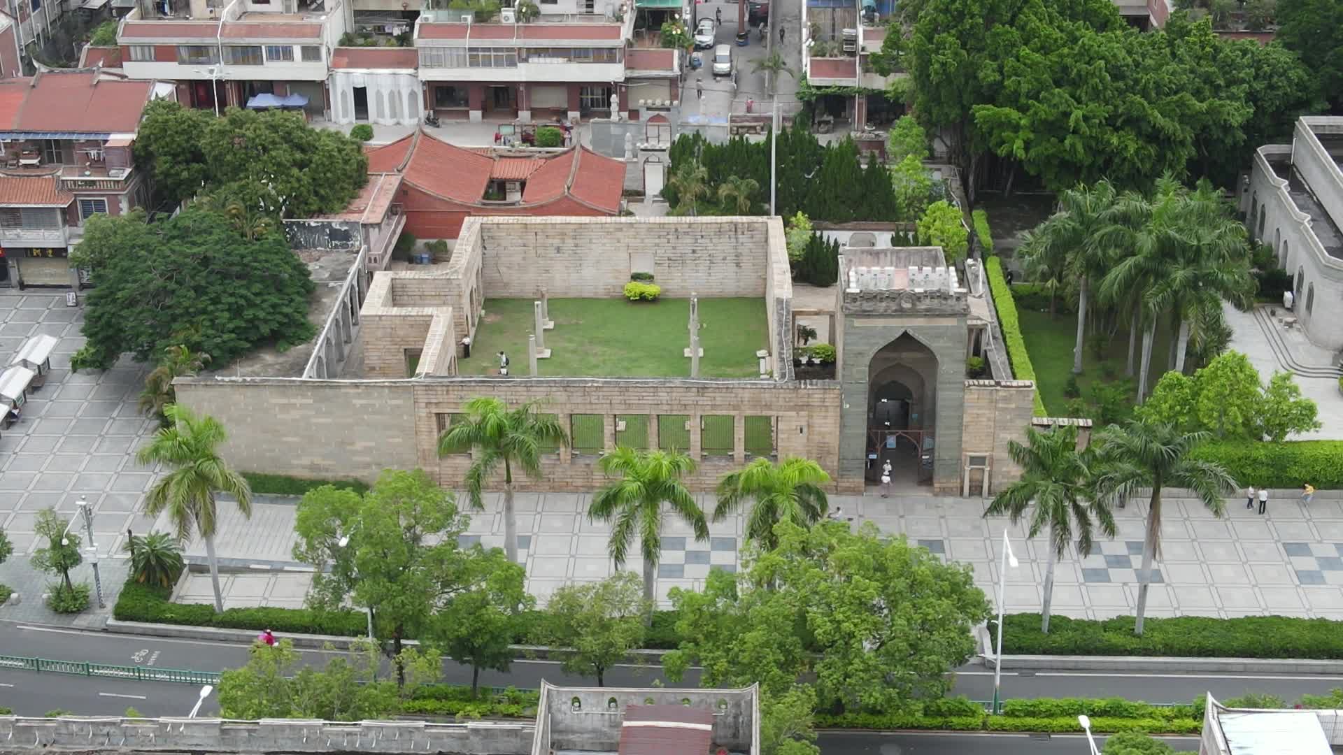 航拍福建泉州清真寺视频的预览图