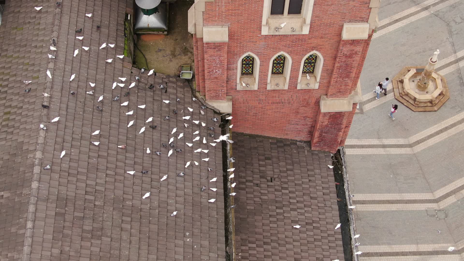航拍南昌卢塞恩小镇欧式建筑视频的预览图