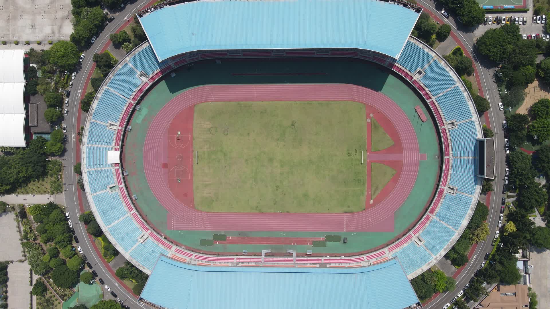 航拍福建省奥林匹克中心体育馆视频的预览图