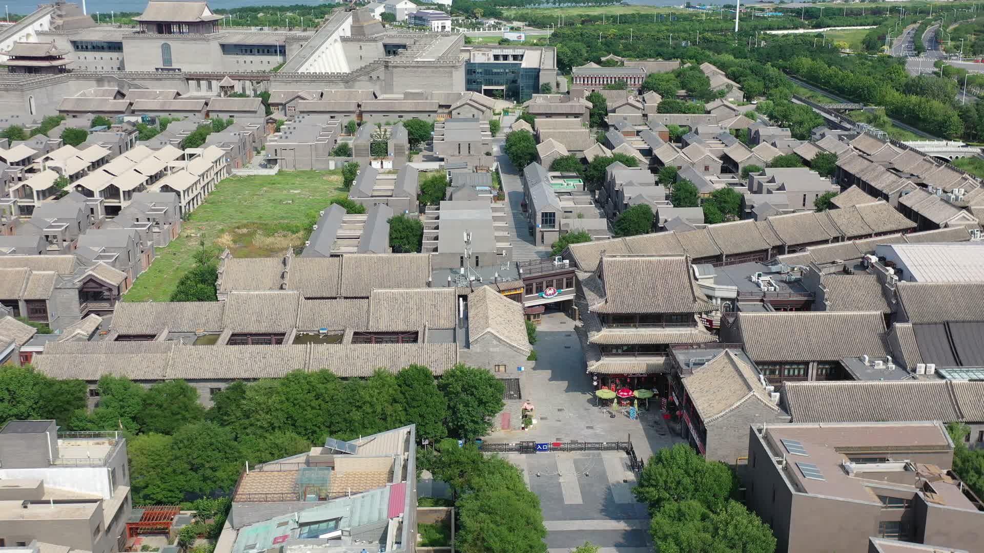 4K航拍天津北塘古镇航拍视频的预览图