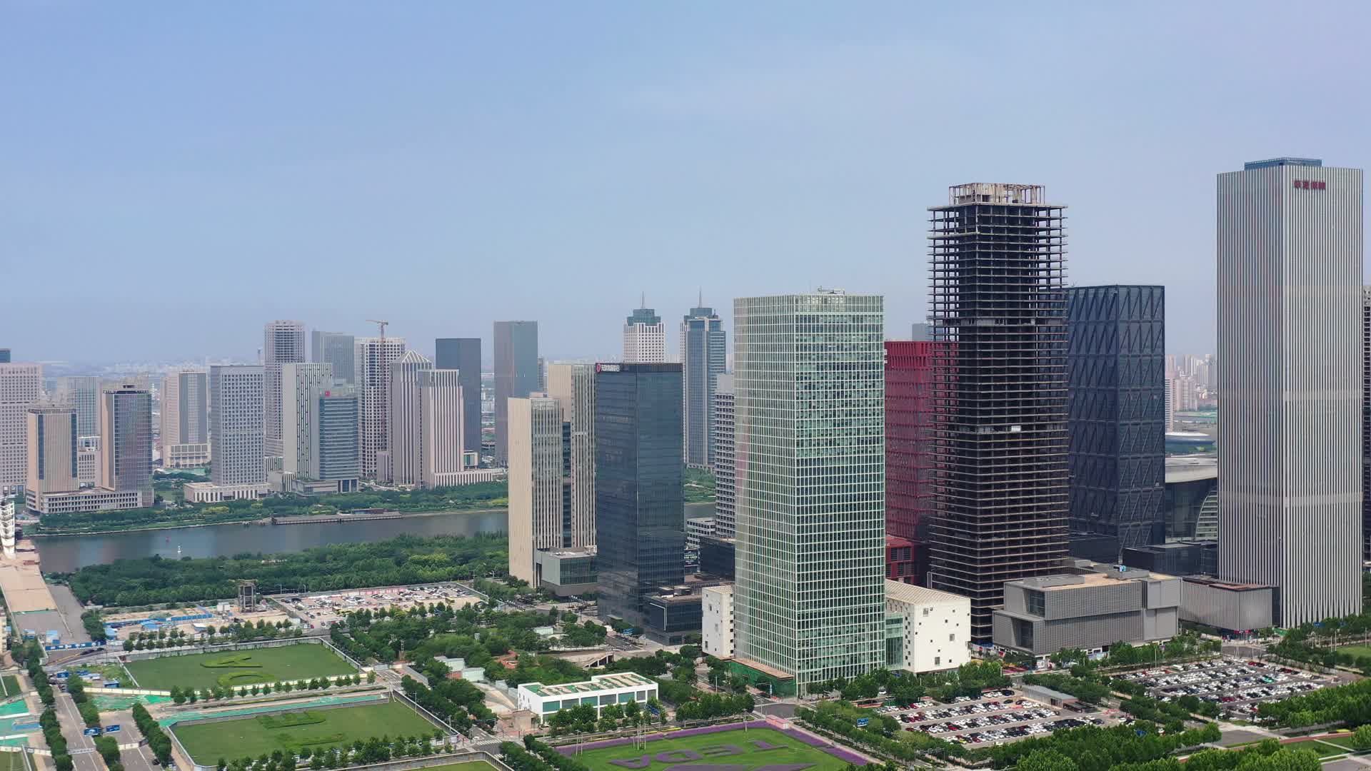 天津于家堡金融商务区视频的预览图