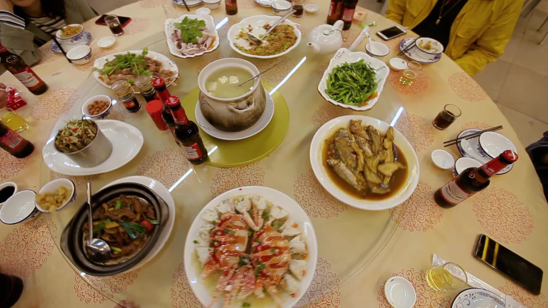 美食海鲜菜肴视频的预览图