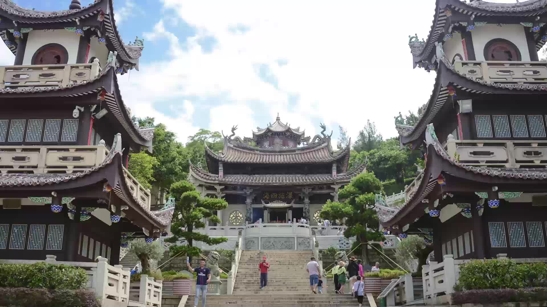 莆田湄洲岛宫庙延时视频的预览图