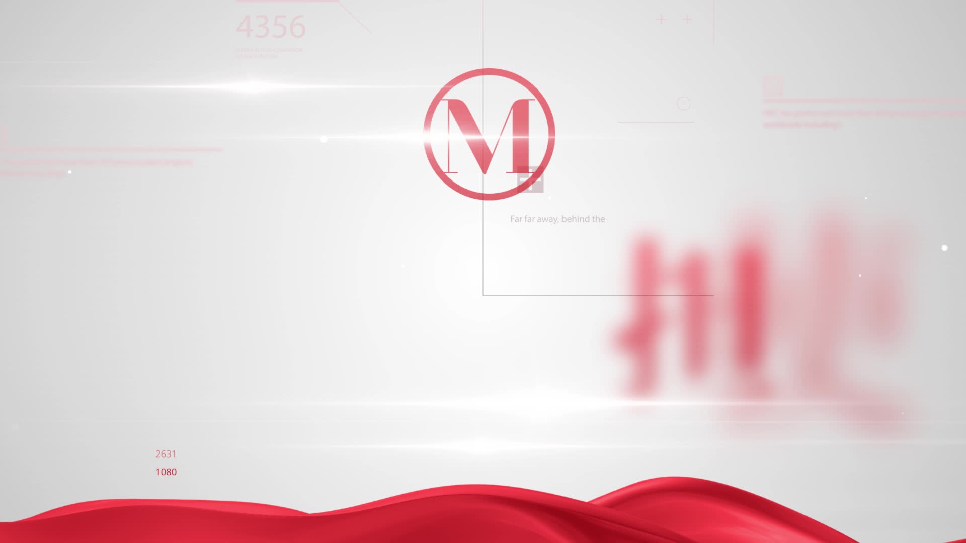 大气红色标题文字片头片花篇章视频的预览图