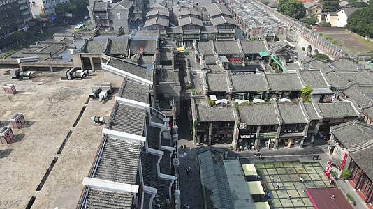 航拍广西桂林靖江王城古城墙视频的预览图