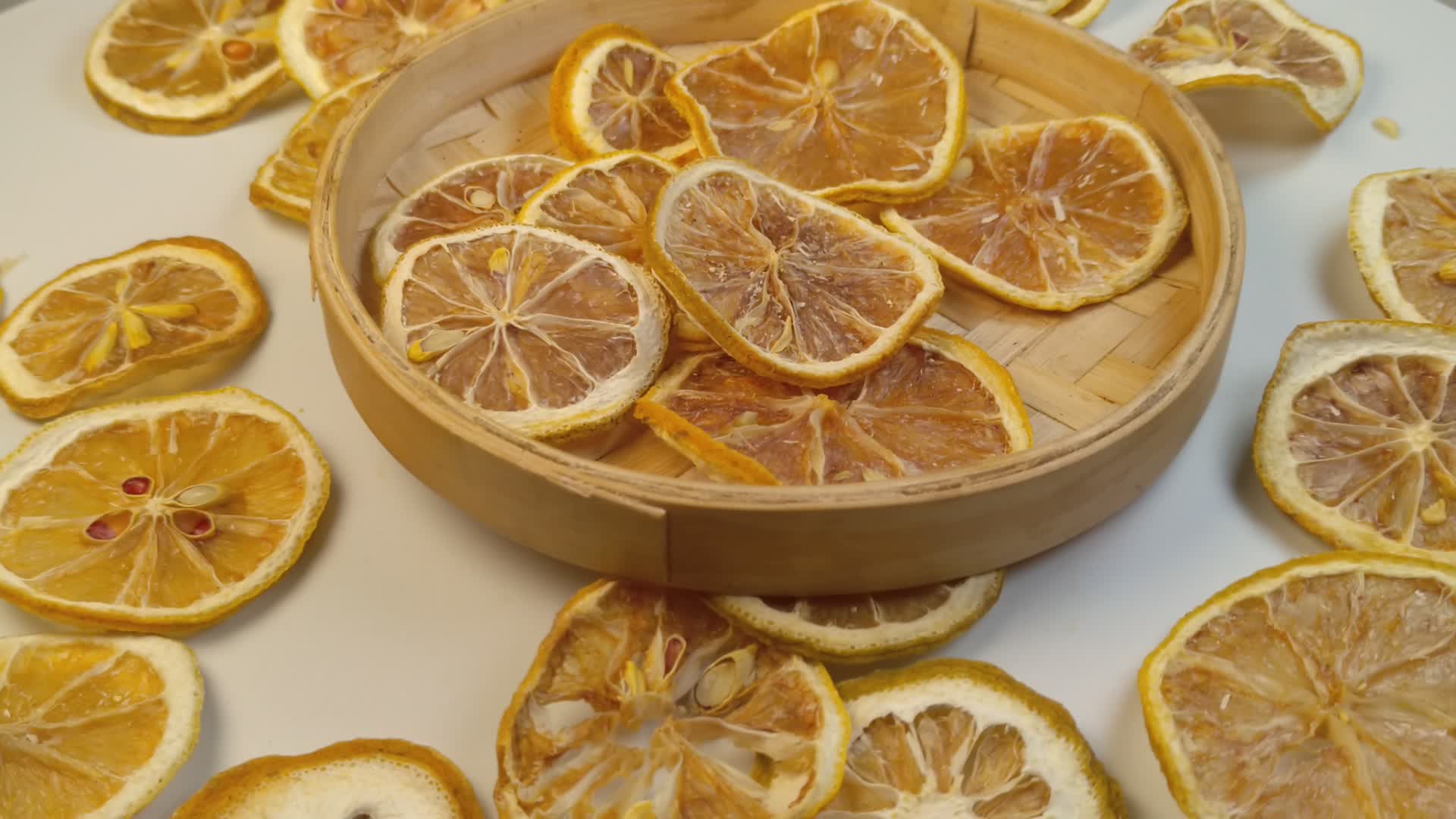 柠檬片柠檬干干柠檬水果视频的预览图