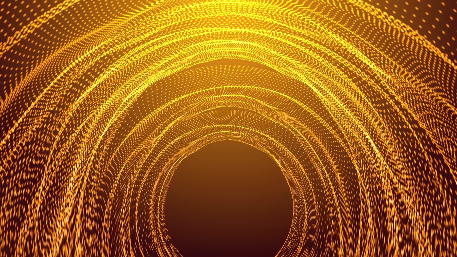 4K弧形金色粒子光线拱门视频背景视频的预览图