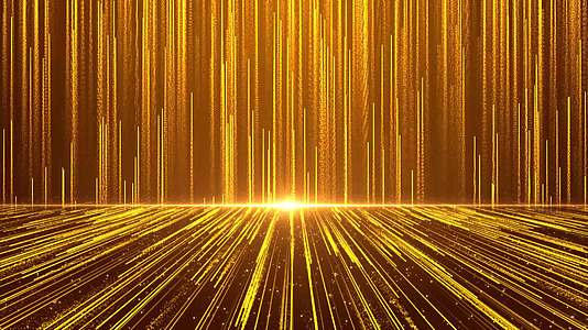 4K金色粒子光线背景视频视频的预览图