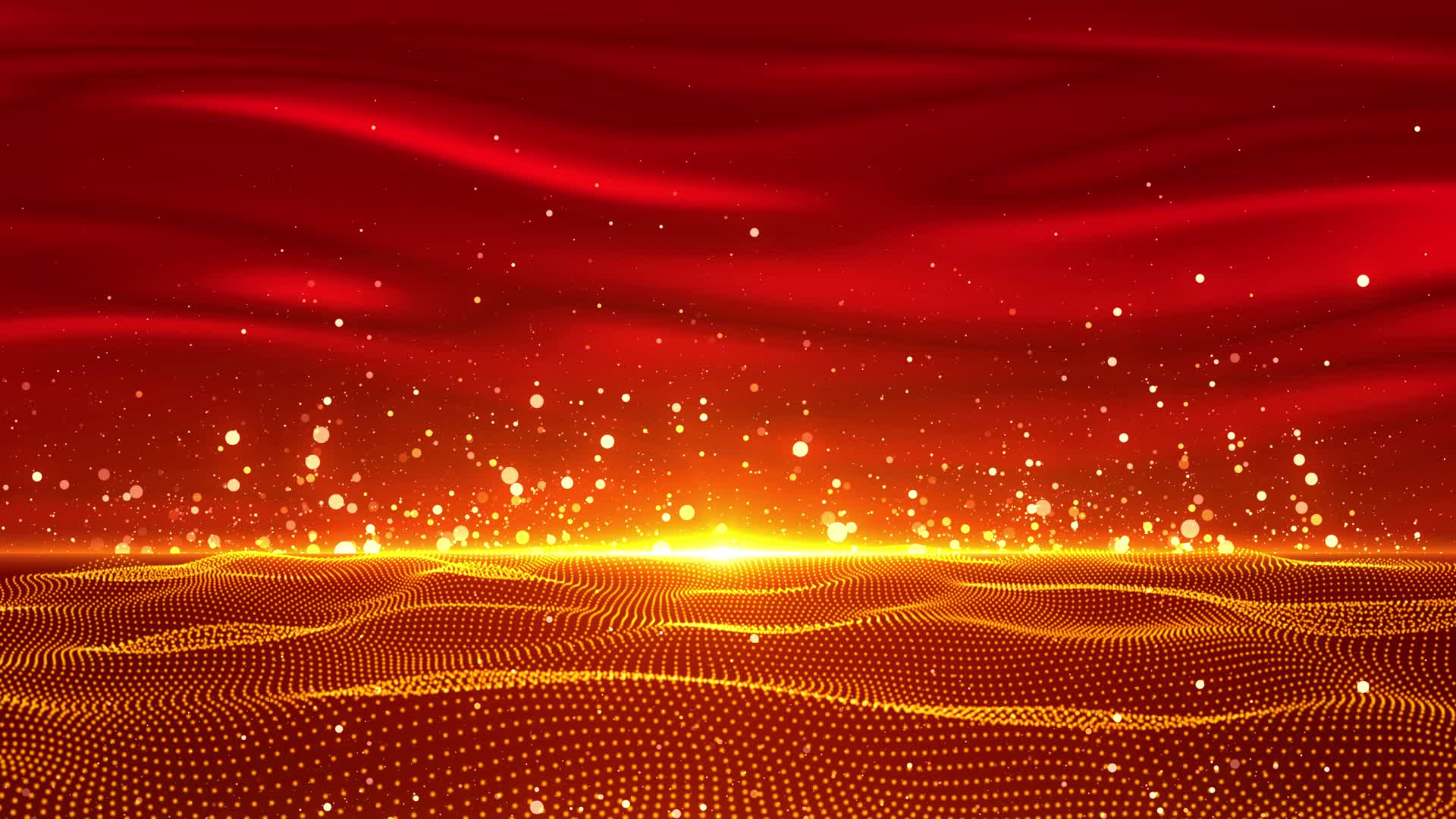 4K大气红绸粒子舞台背景视频视频的预览图