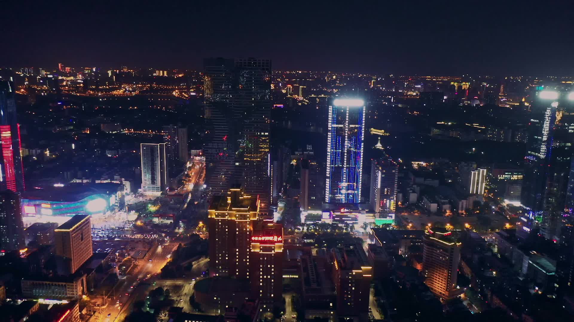 长沙湘雅医学院城市夜景视频的预览图