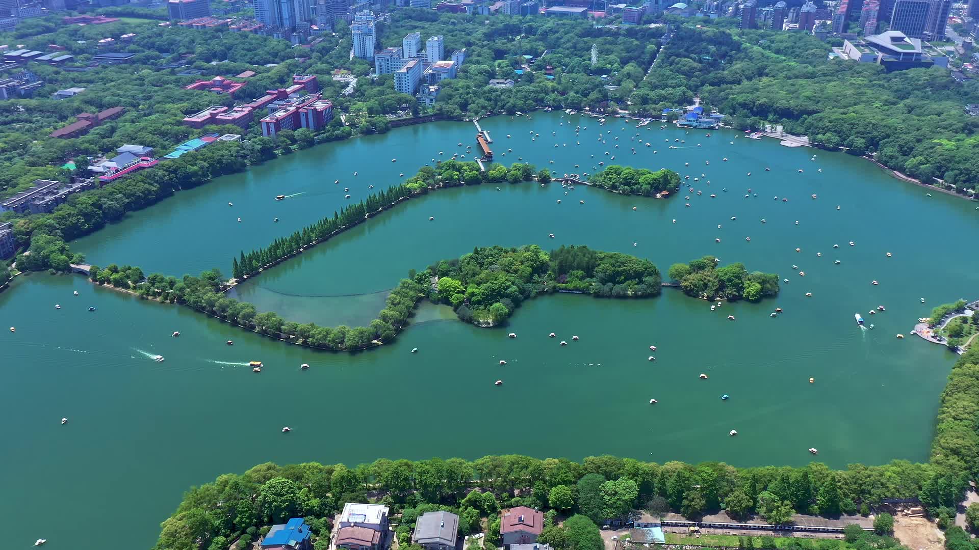 长沙烈士公园城市航拍视频的预览图