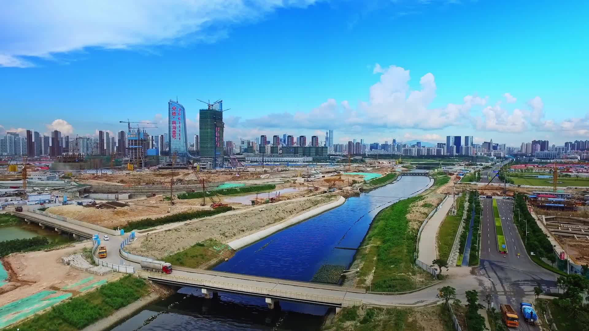 深圳建筑工人建筑施工前海自贸区视频的预览图
