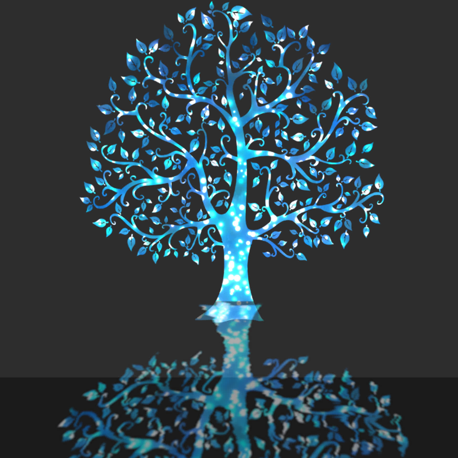 美丽炫光的树动效素材视频的预览图
