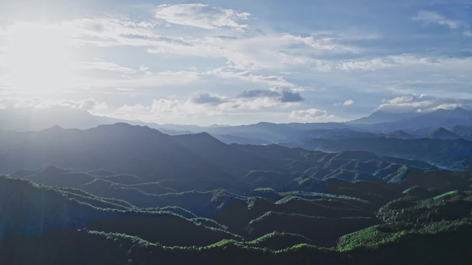 中国美丽山川森林群山峻岭自然风光航拍视频视频的预览图