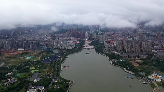 岳阳南湖自然风光实拍视频视频的预览图