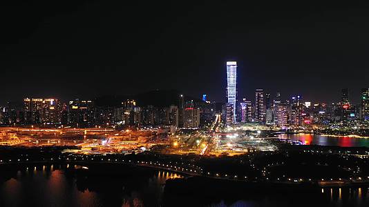 深圳湾城市夜景人才公园视频的预览图