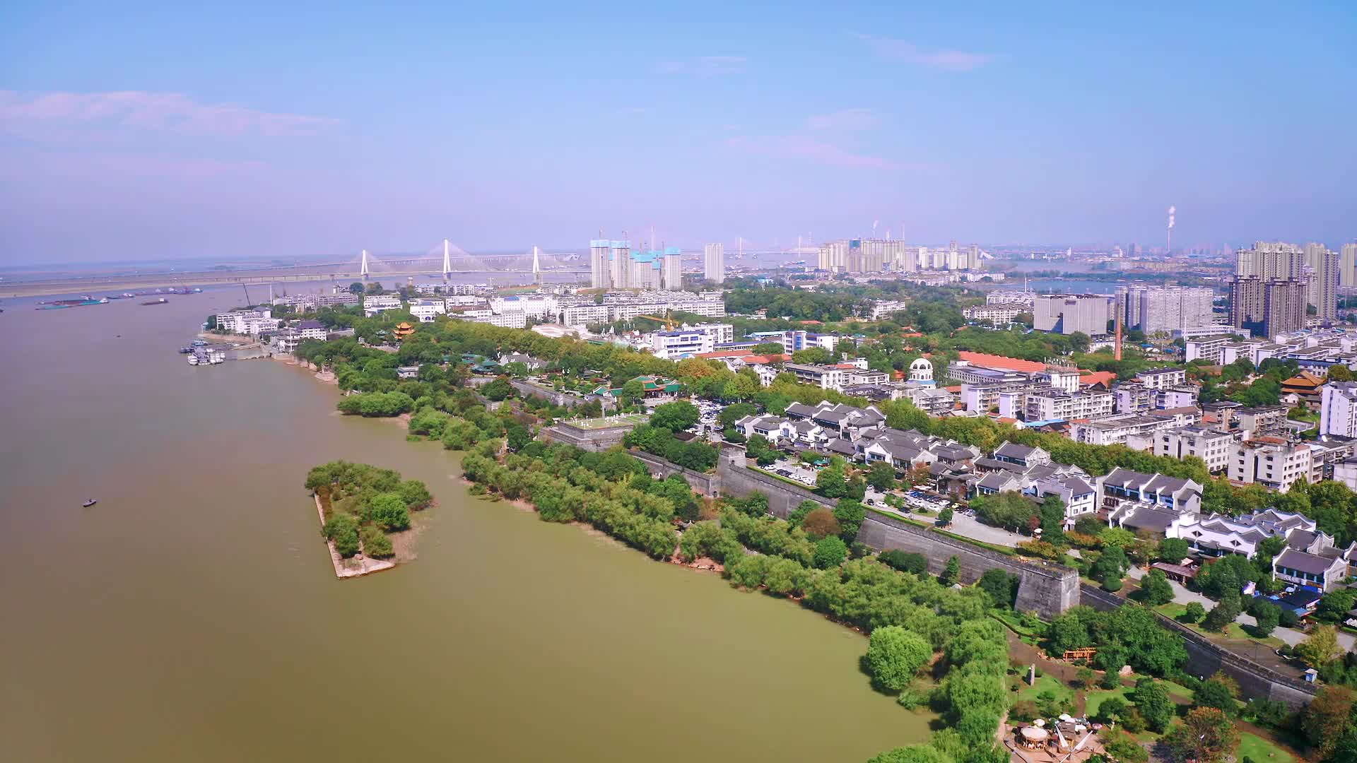 岳阳洞庭湖风景区航拍视频的预览图