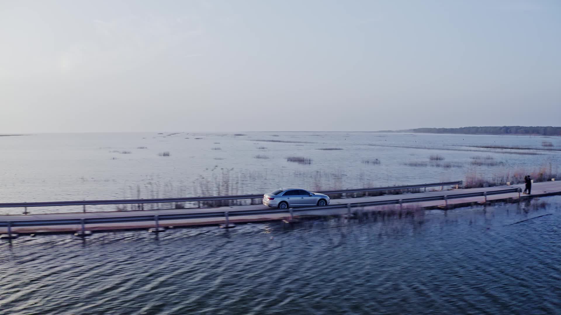 洞庭湖君山自然风光水上公路视频的预览图