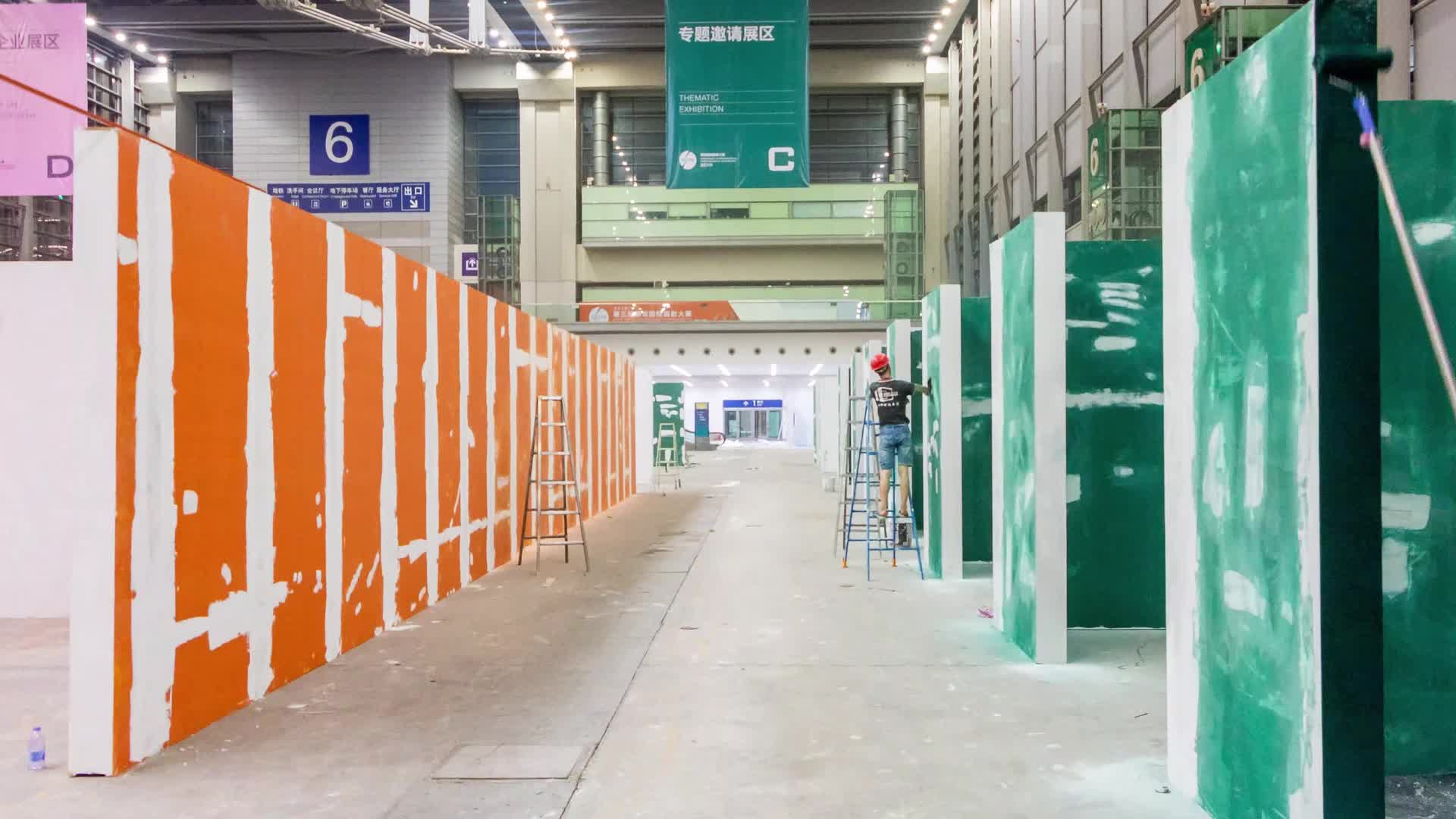 深圳会展中心摄影展舞台搭建延时视频视频的预览图