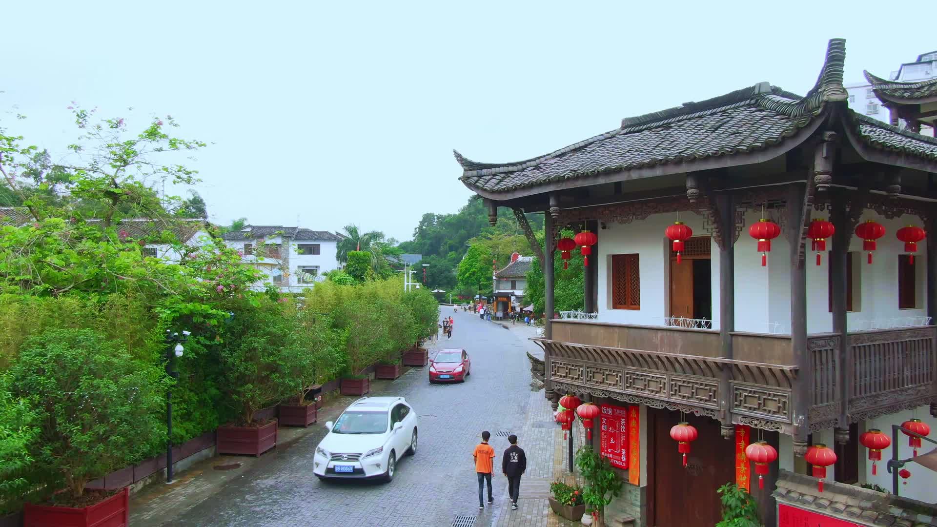 深圳龙岗甘坑小镇人文航拍视频的预览图