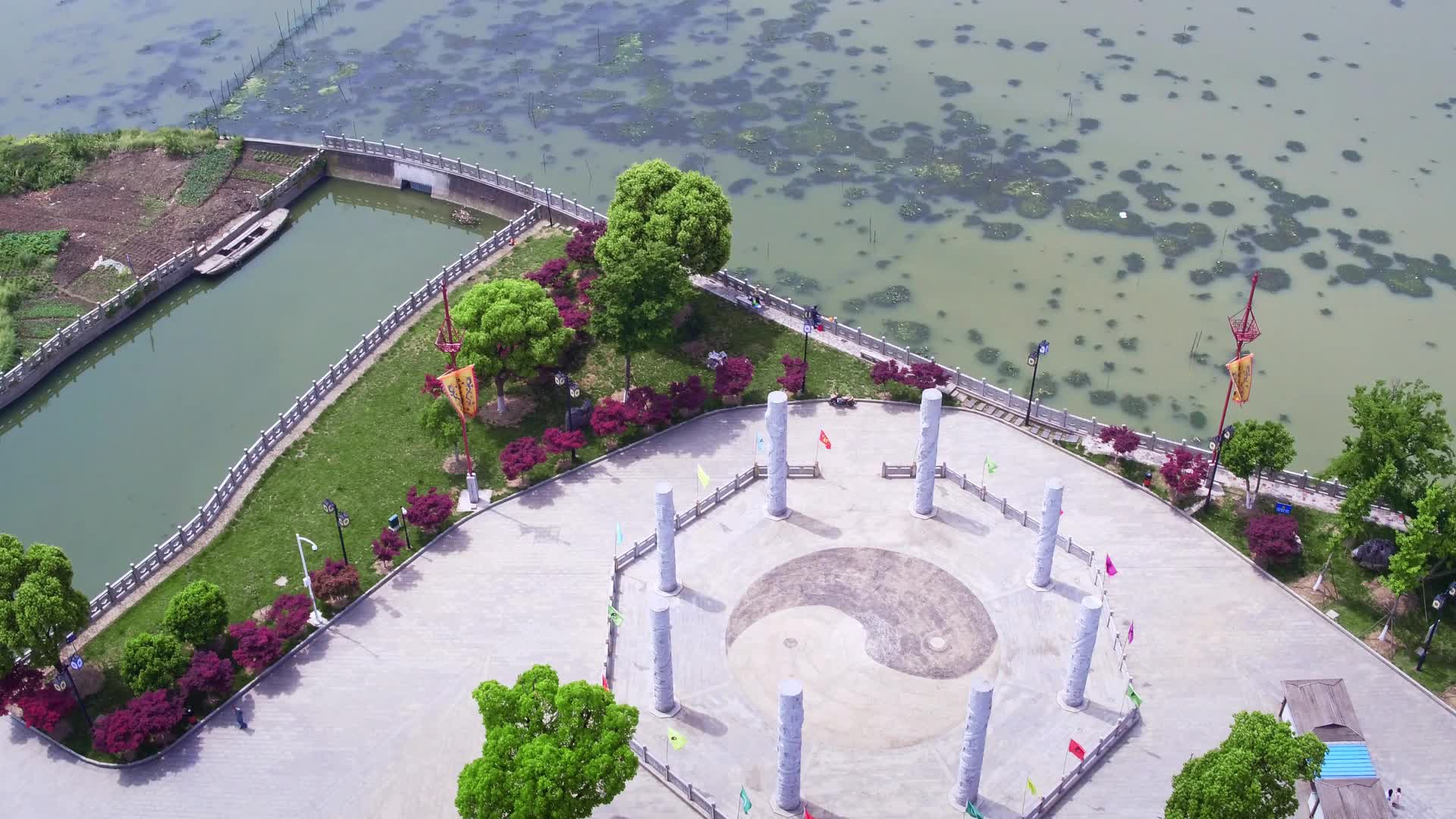 苏州松泽道院道教人文航拍视频视频的预览图