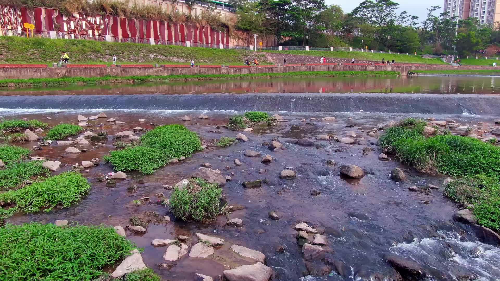 深圳观澜河自然风光航拍视频的预览图