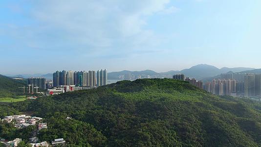 香港沿海城市风光航拍视频的预览图