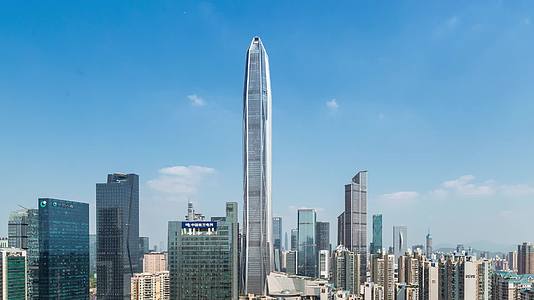 深圳市民中心城市延时平安大厦视频的预览图