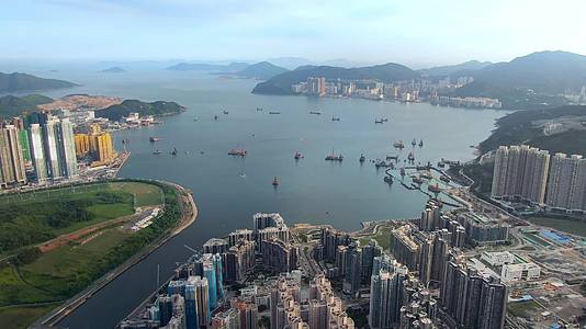 香港城市风光航拍视频的预览图