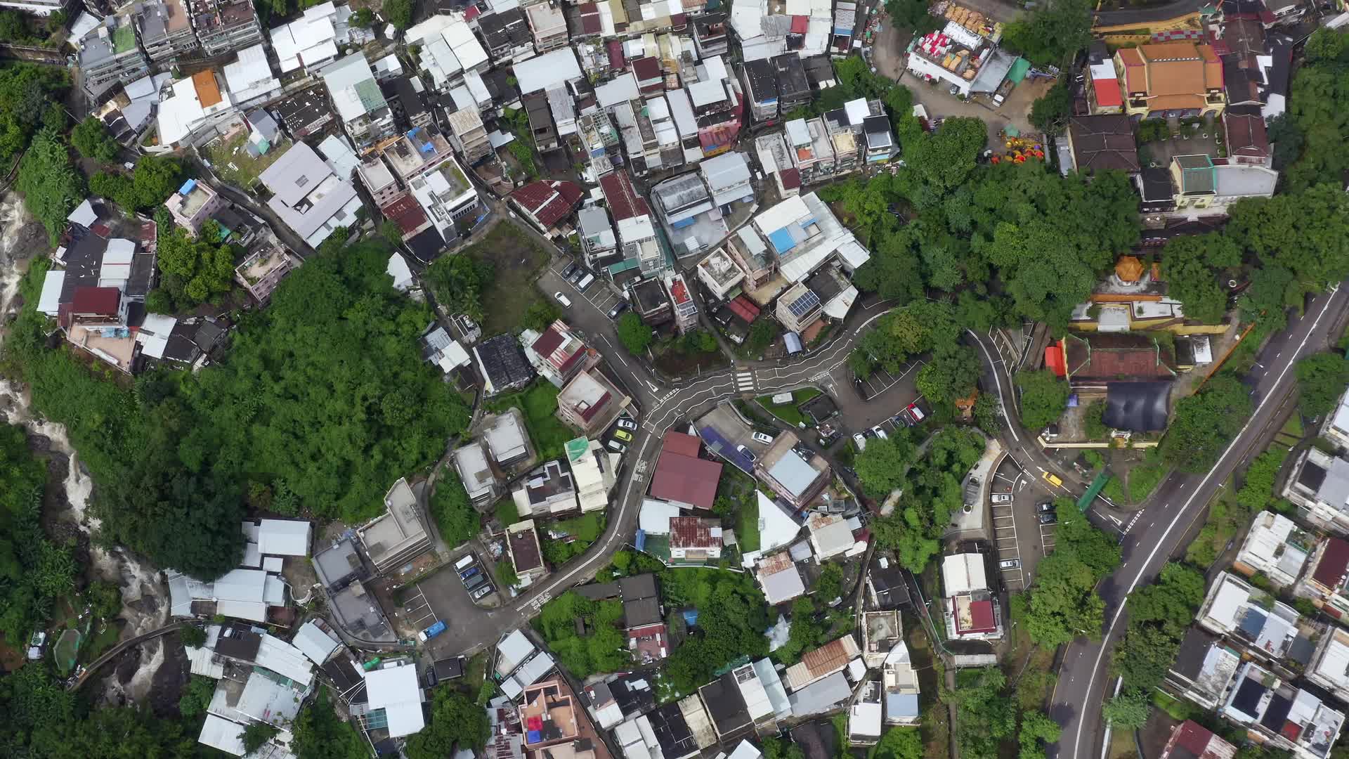 香港荃湾村落房屋视频的预览图
