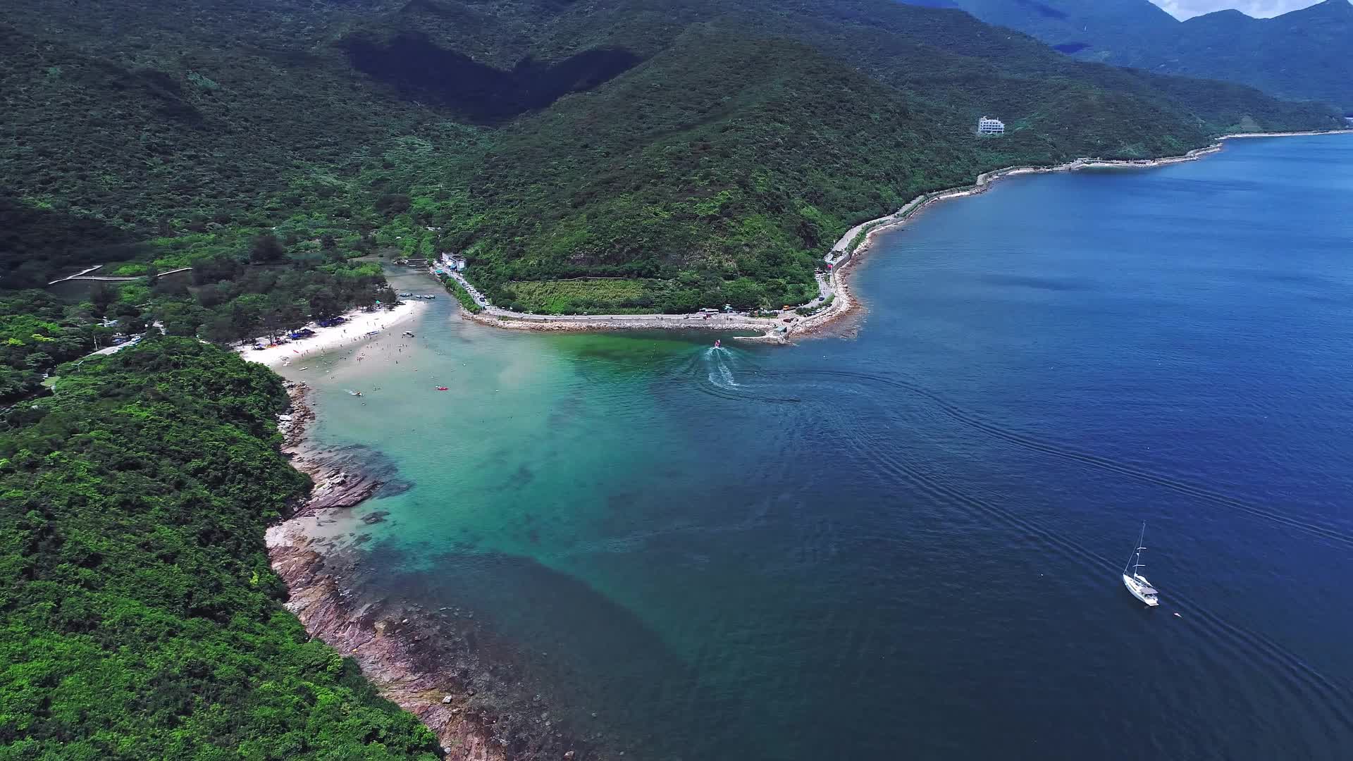深圳杨梅坑陆嘴山庄自然风光实拍视频视频的预览图