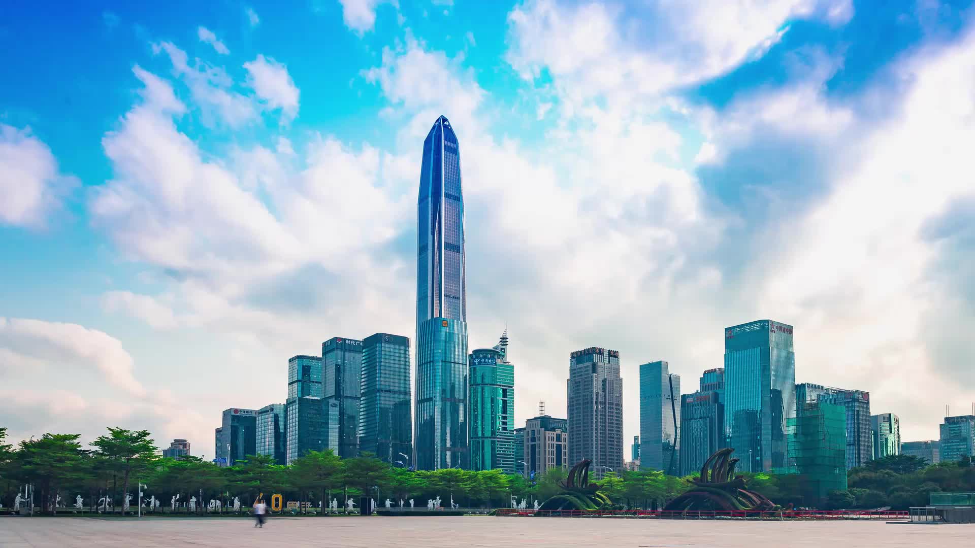 深圳市民中心平安大厦延时视频视频的预览图