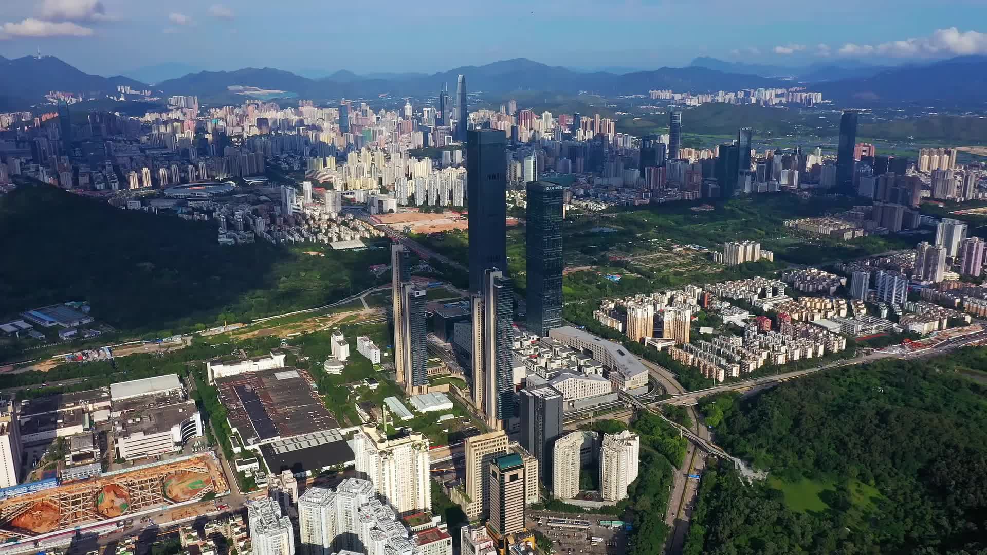 深圳深业上城城市航拍实拍视频视频的预览图