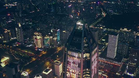 深圳市民中心城市夜景实拍视频视频的预览图