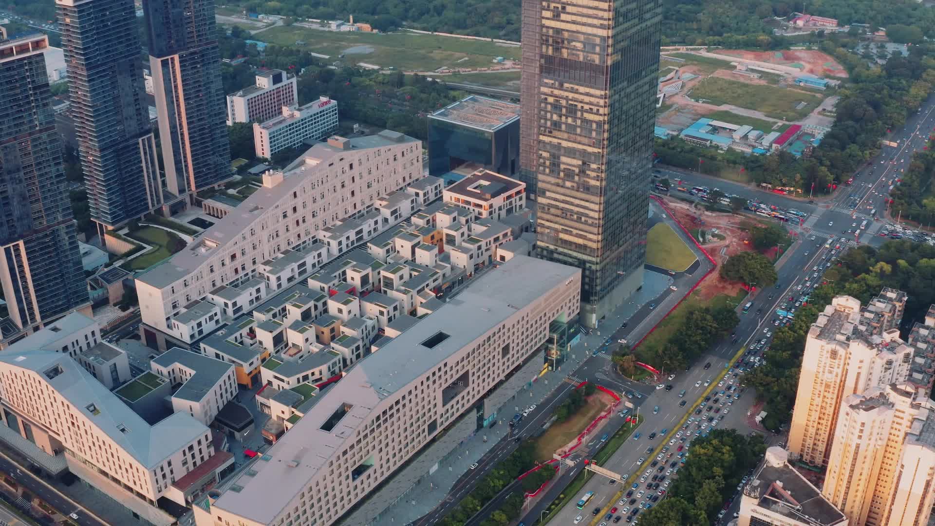 深圳深业上城地标航拍实拍视频视频的预览图