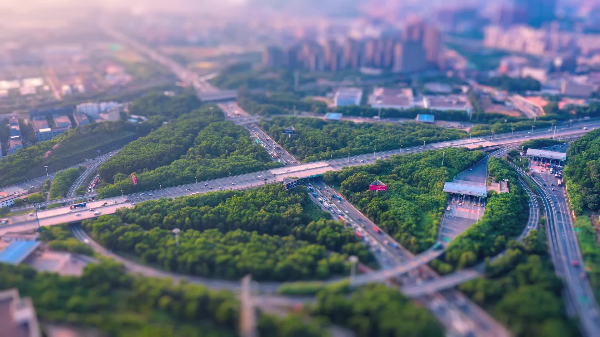深圳龙华区清湖立交城市交通视频的预览图