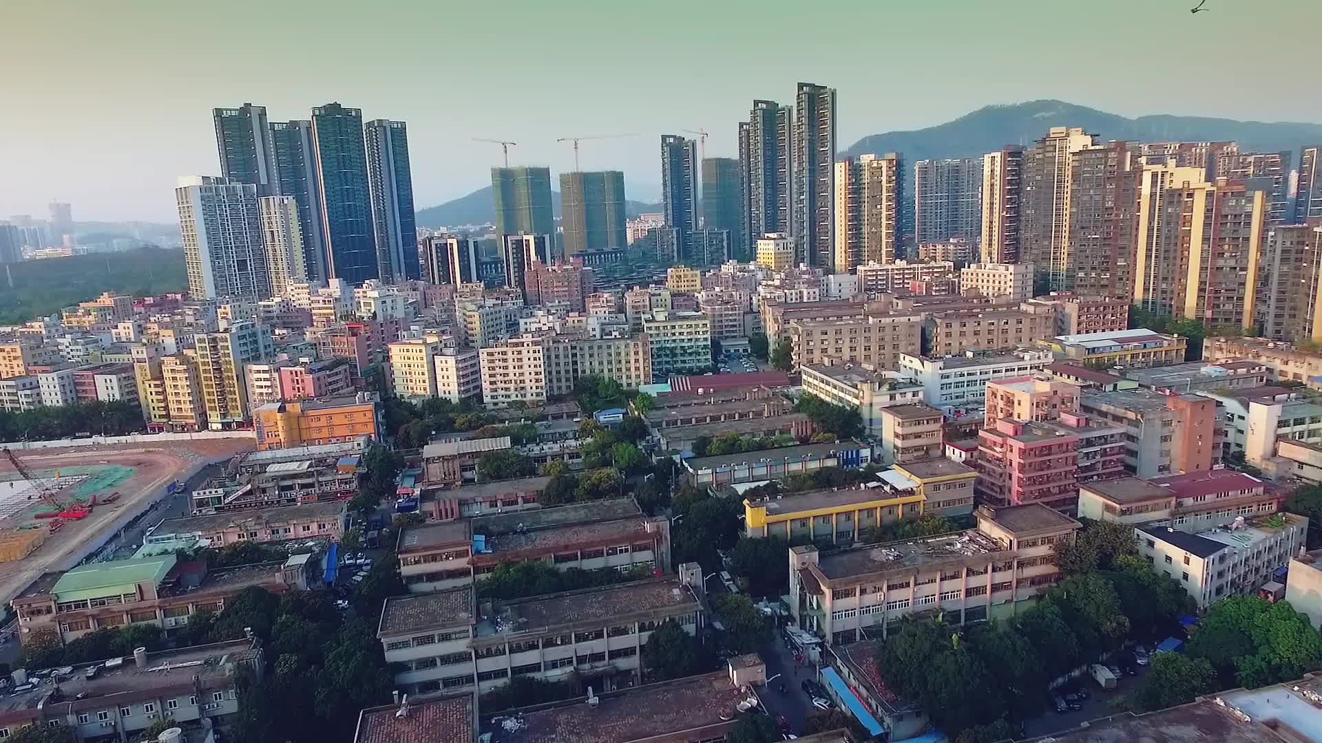 深圳白石洲航拍视频的预览图