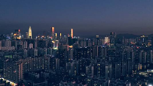 深圳湾夜景航拍视频的预览图