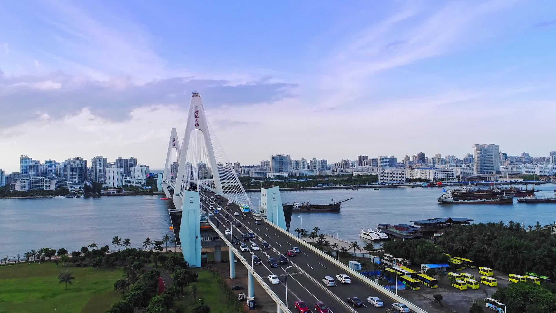 海南海口城市地标历史人文实拍视频视频的预览图