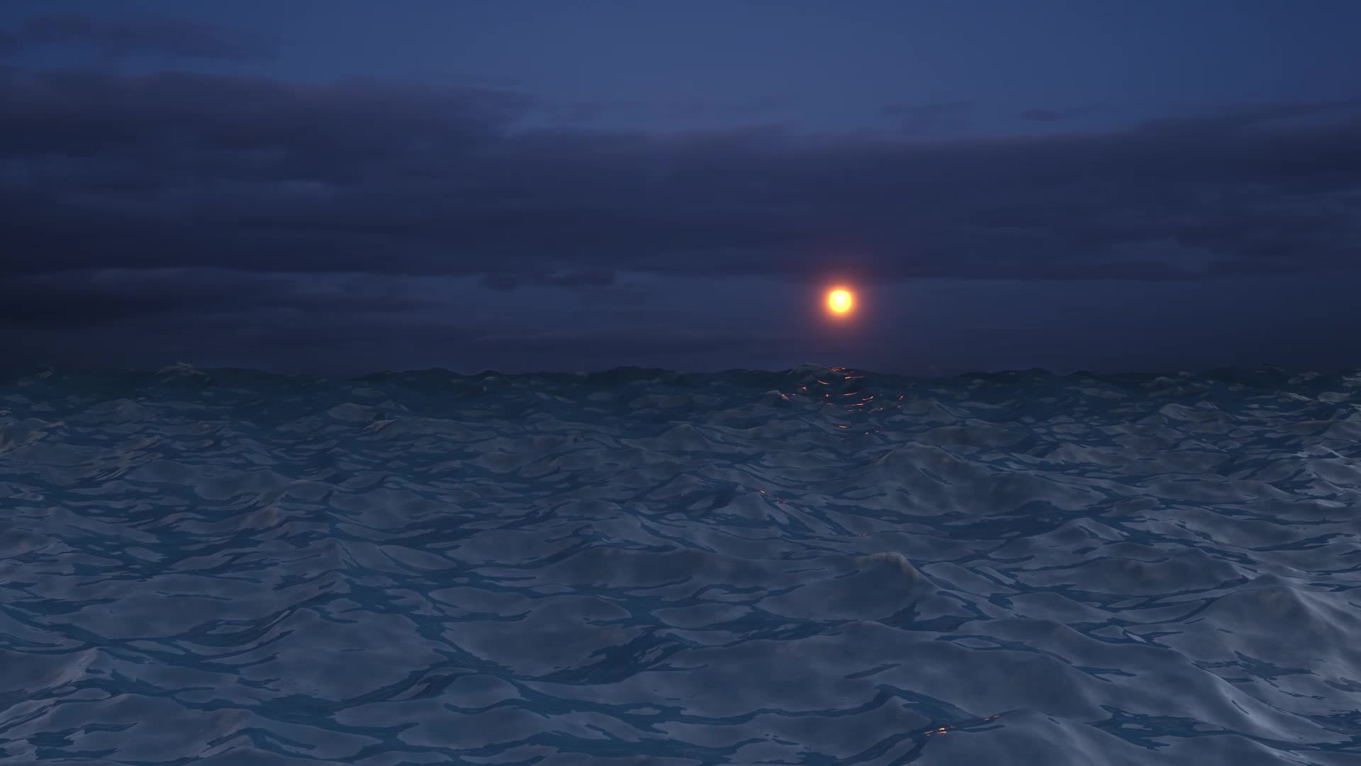 真实日落天空海洋视频的预览图