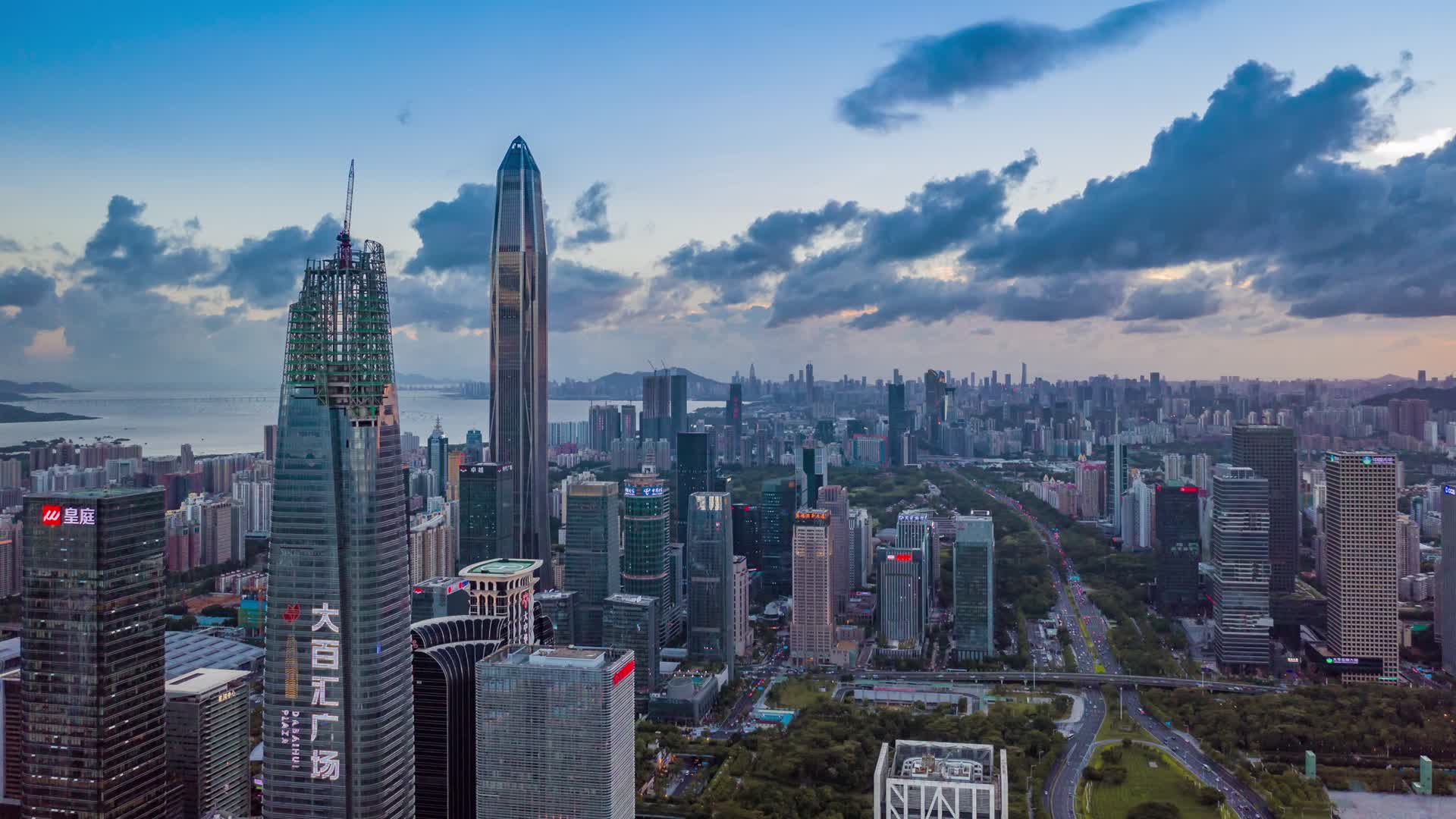 深圳城市地标航拍延时视频的预览图