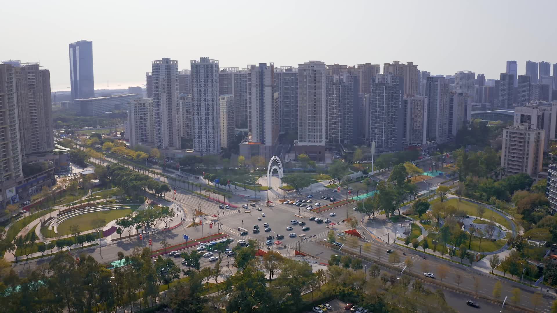 深圳宝安区城市航拍视频的预览图