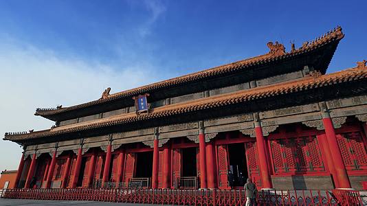 北京故宫博物馆古建筑视频视频的预览图
