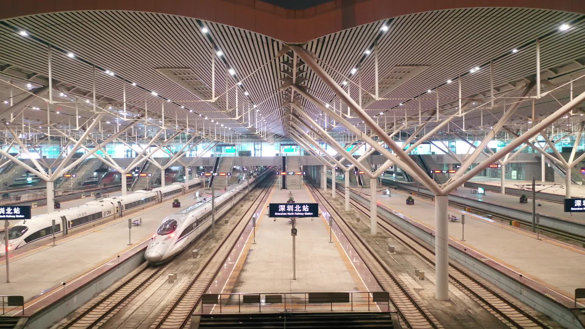 深圳北站高铁站高铁待运视频的预览图