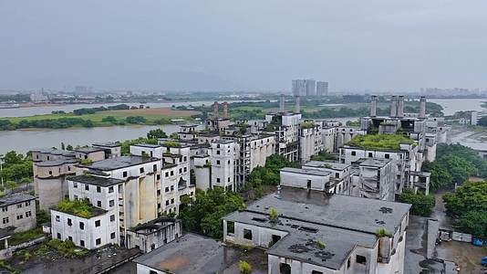 东莞废弃工厂工业航拍视频的预览图