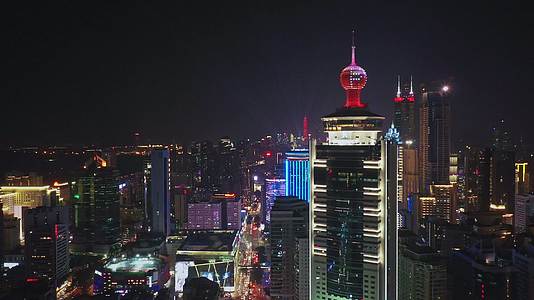深圳罗湖城市夜景灯光秀视频的预览图
