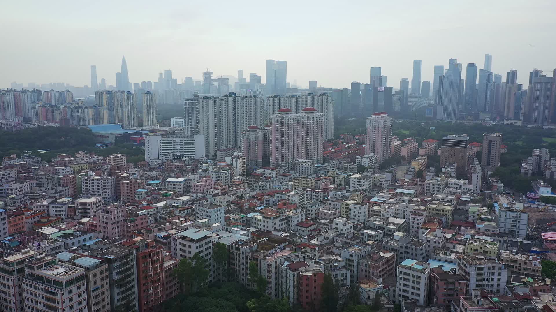 深圳白石洲人文航拍视频视频的预览图