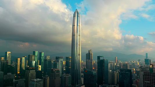 深圳城市航拍平安大厦视频的预览图